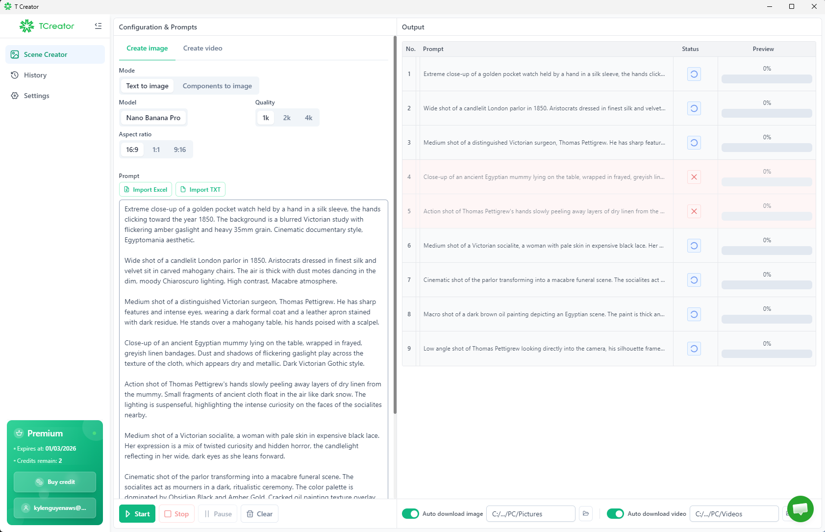 T Creator — Image generation
